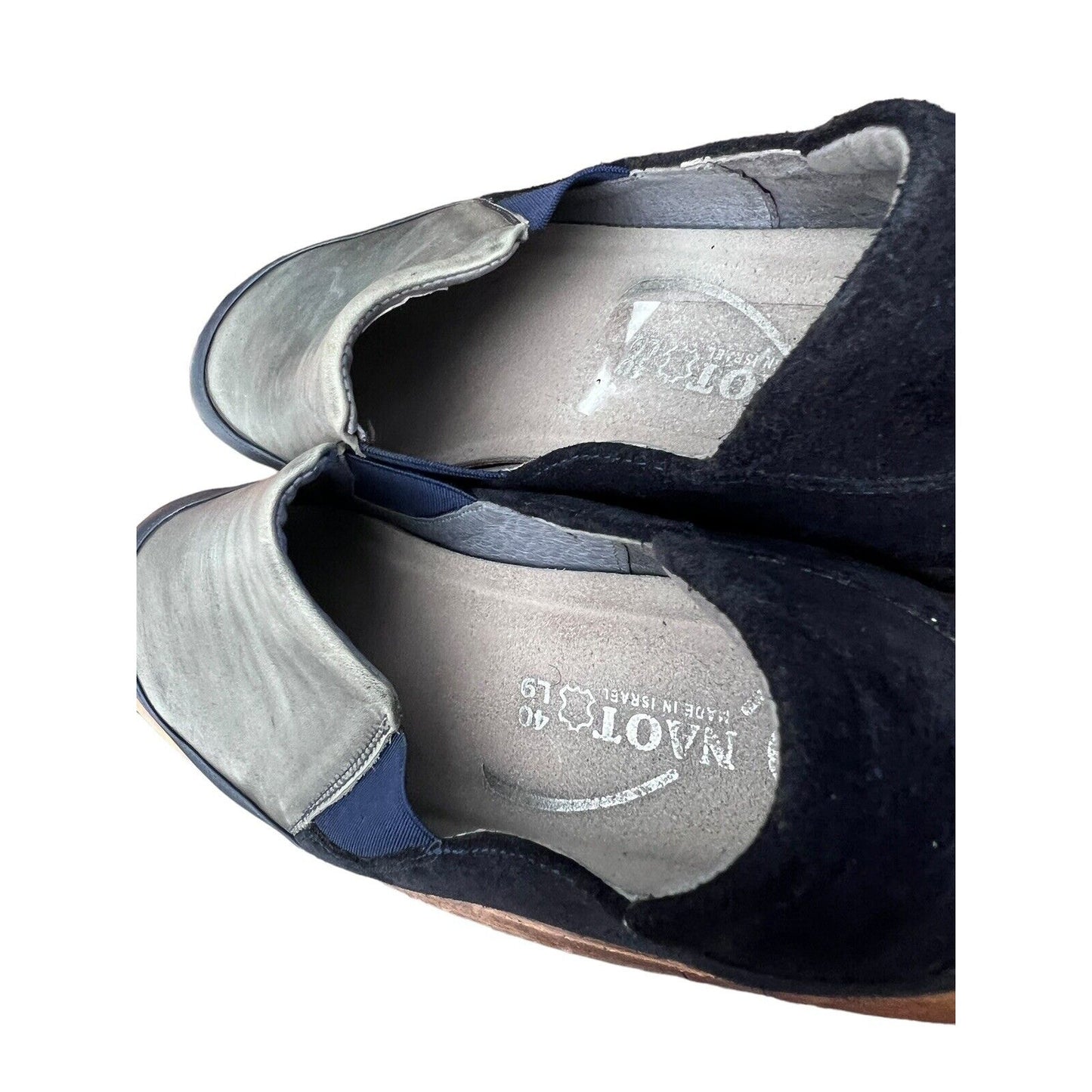Size 9 (eu 40) Naot Made in Israel Navy Blue Slip On Comfort Shoes