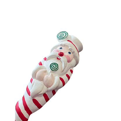 Santa Claus Whimsical Painted Christmas Ornament Holiday Handpainted Resin