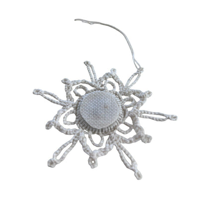 Handmade Stitched Snowflake Cross-stitch Christmas Tree Christmas Ornament