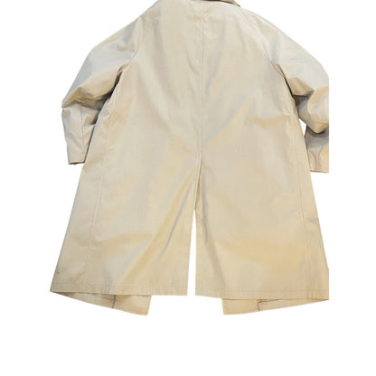 London Fog Mens Main Coats Overcoat 46R 2XL Beige Tan Trench Coat Jacket USA