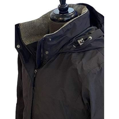 Size Medium Land’s End Women’s Black Hooded Winter Coat