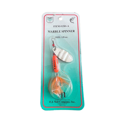 Dolphin Marble Spinner Sz. 1/8 oz on Original Backing #1301-A NOS Fishing Lure