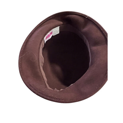 Trixie Brand Brown Women’s 100% Wool Cloche Hat Bow One Size