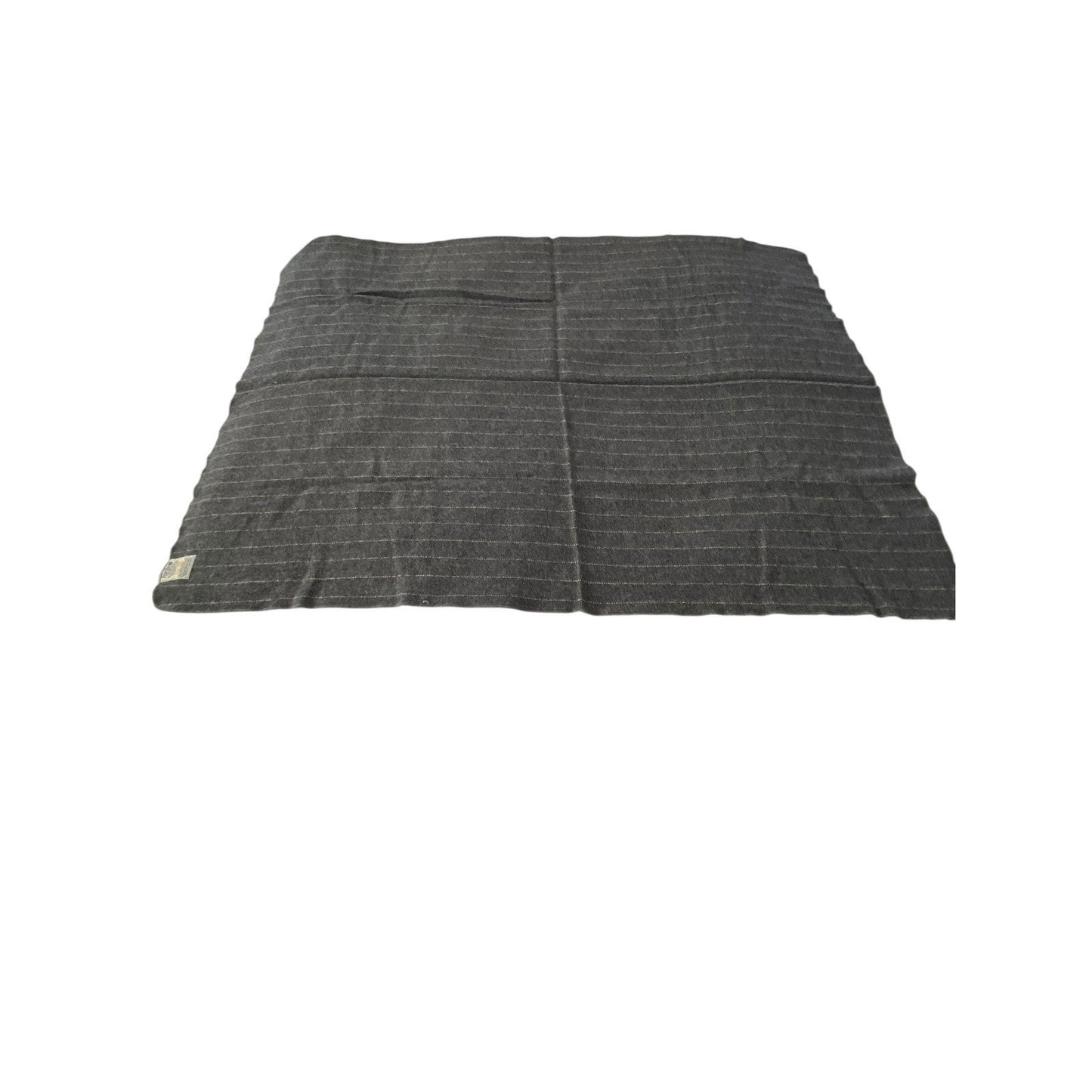 Vintage United Airlines Faribo Blanket Wool Blend 38”x46” Set Of Two Gray Nap