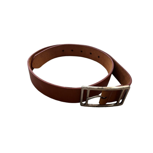 Size Medium Kenneth Cole Reaction Full Grain Leather Belt Lt Brown Camel