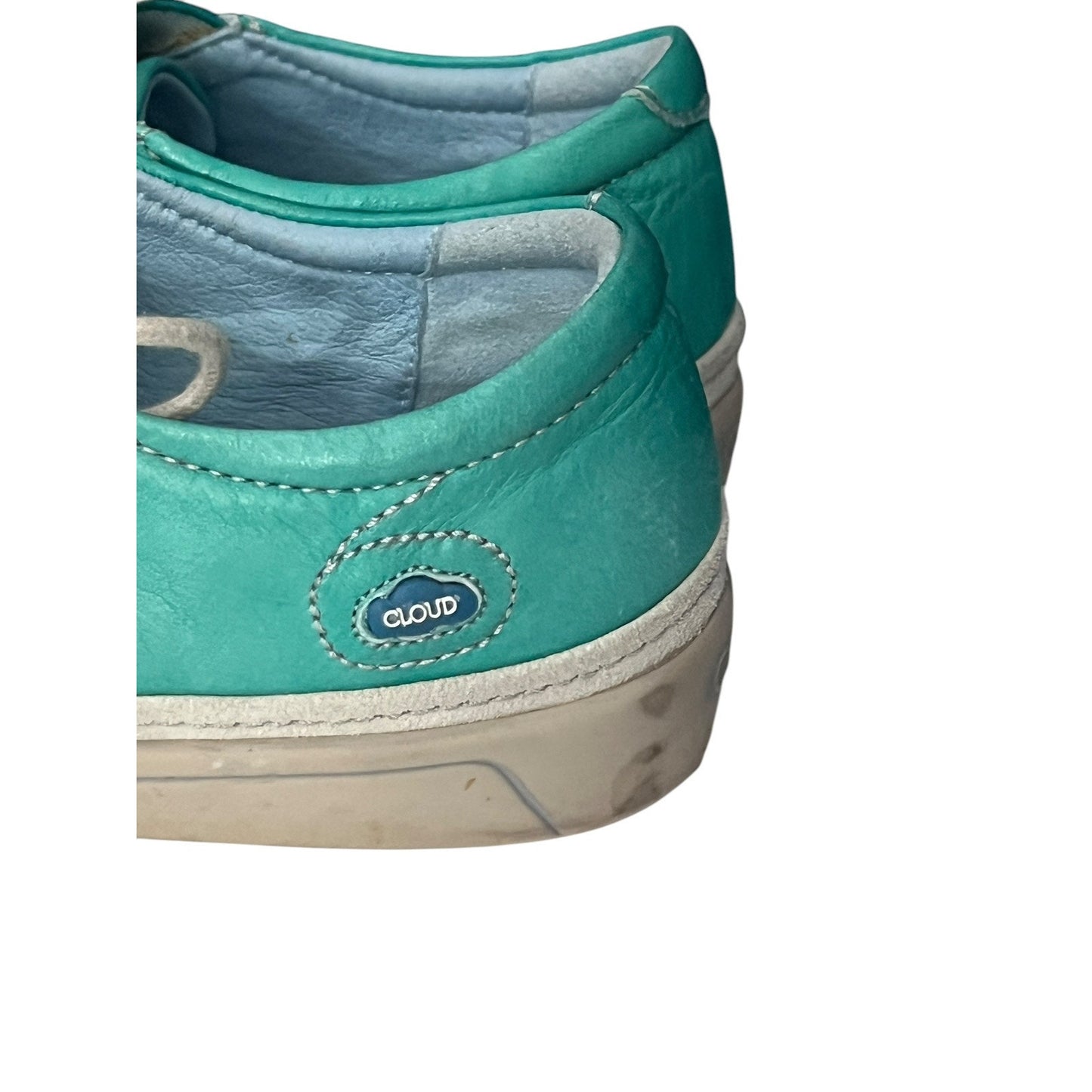 7.5 Turquoise CLOUD Brand Sneakers Size 38 Leather Comfort