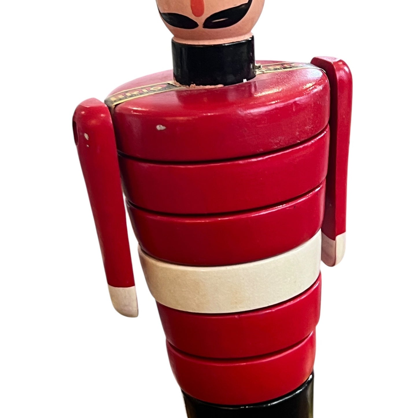 BRIO SOLDIER BOY Wooden Stacking Toy Sweden ORIGINAL Stickers Painted