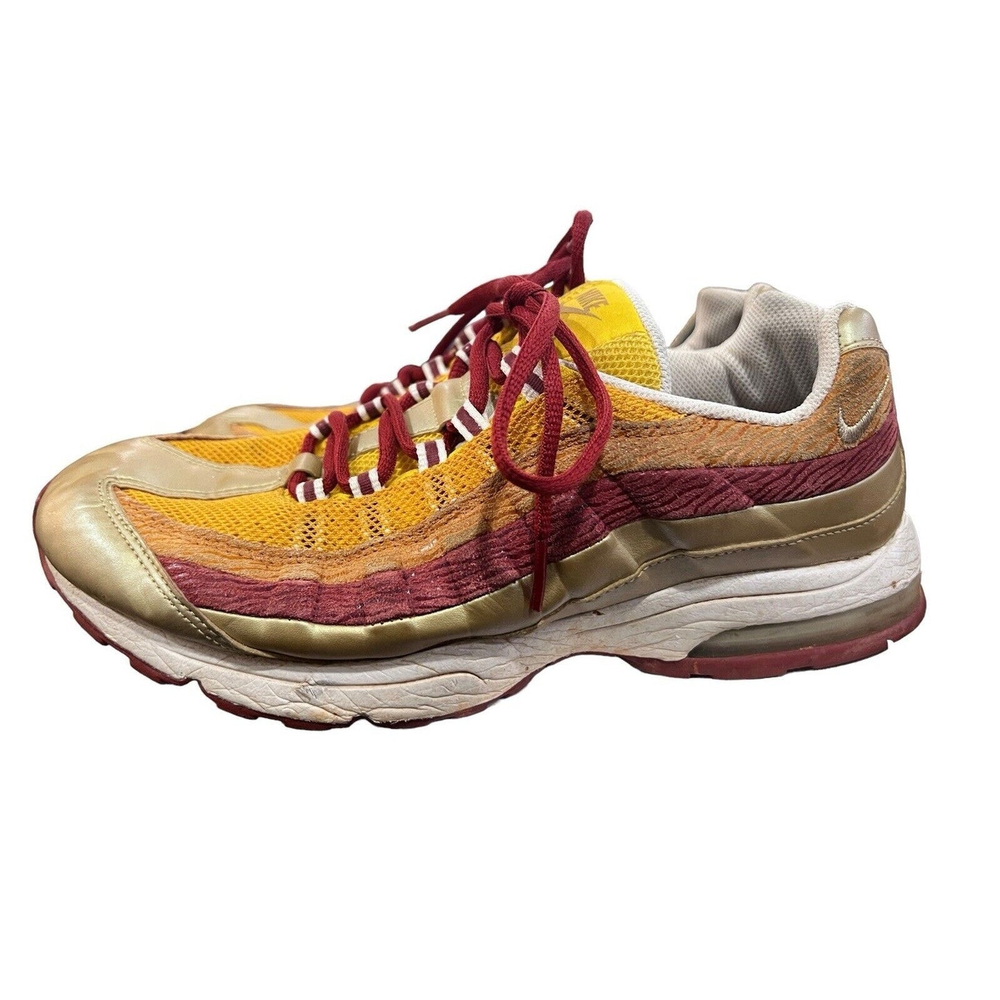 10 Nike Air Max 95 Leo Gold Red Multicolor 313866-771 Women’s 7.5 UK 2008
