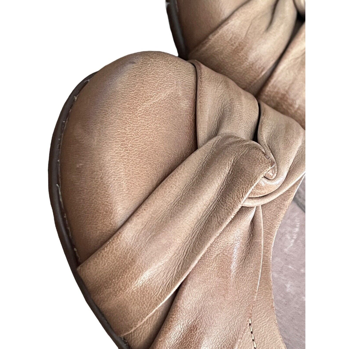 Size 7 N Abeo Terrie Women's Flat Shoes Leather Tan NWOB