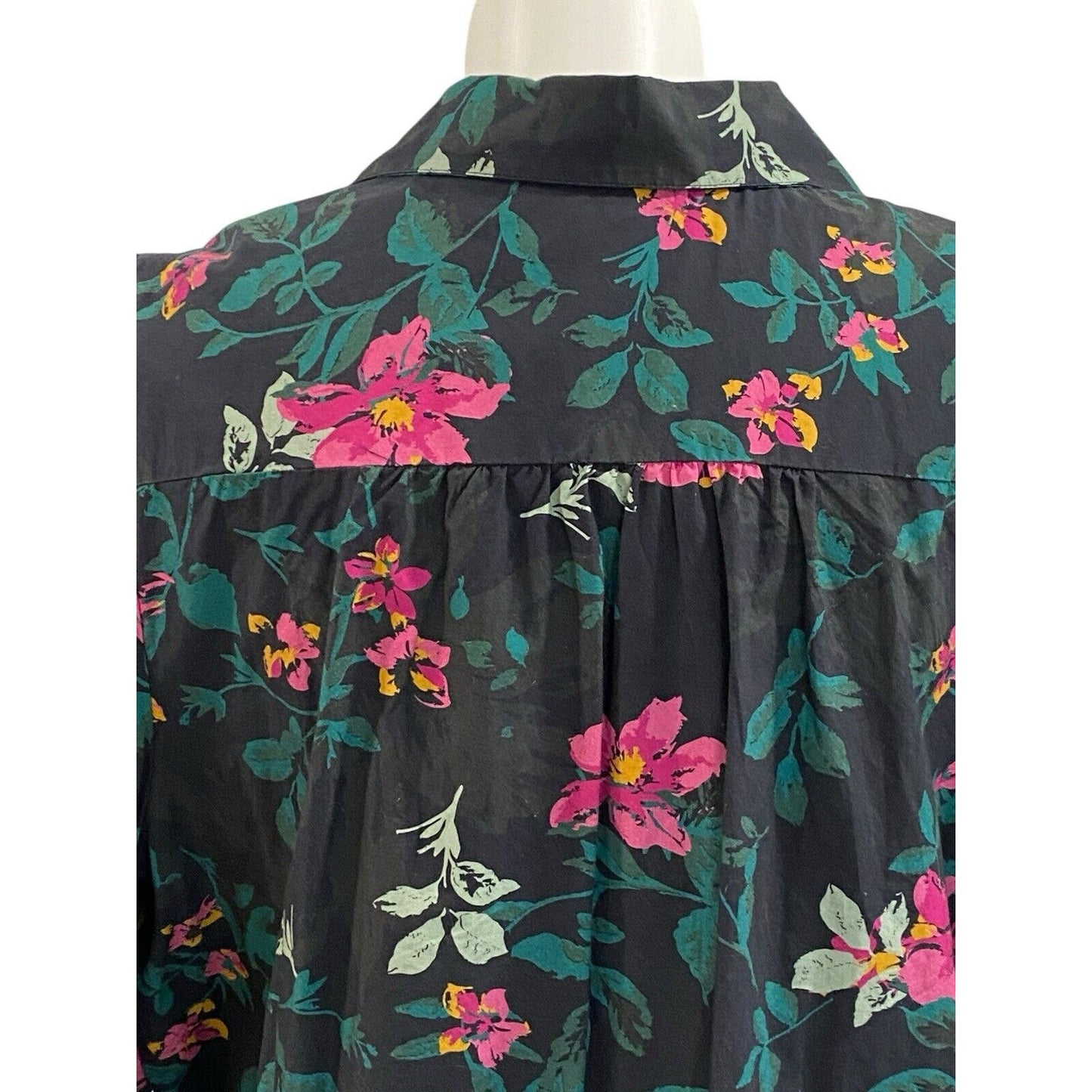 The Drop Blake Long Floral Button Down Jacket Dress Size 3X