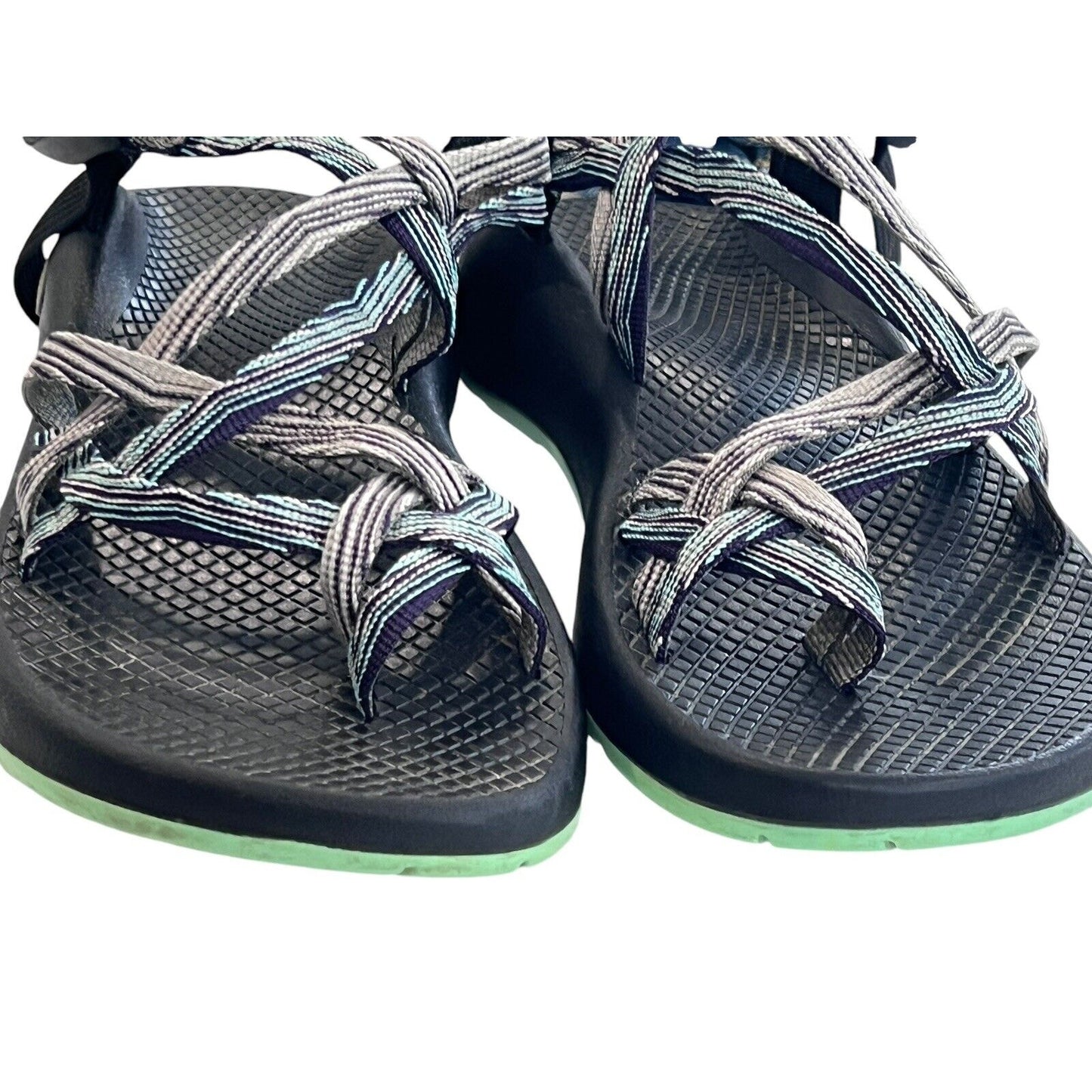 7M Chaco ZX2 Women’s Vibram Sole Blue Adjustable Straps Sandals Hiking Active