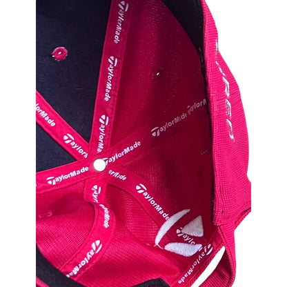 TAYLORMADE SLDR TOUR Preferred Adjustable Strapback Baseball Hat Cap Golf Red