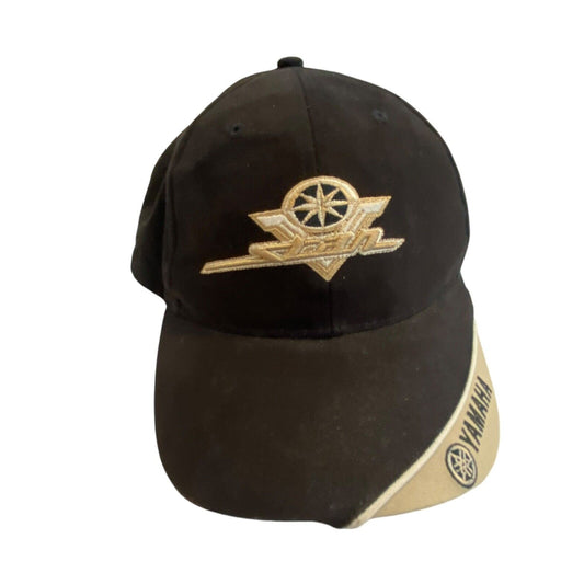 Yamaha Star Motorcycles Graphic Black Adjustable Hat One Size Embroidered