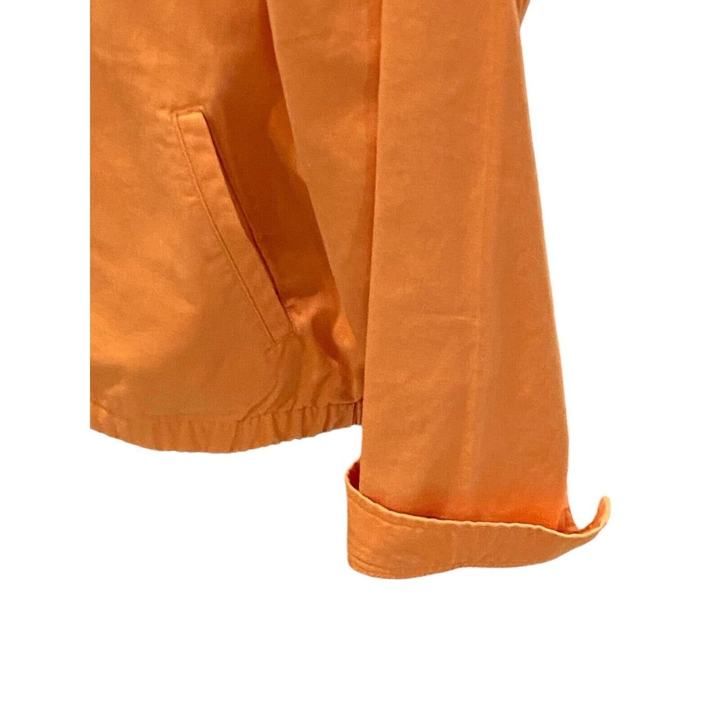 VINTAGE Polo Ralph Lauren Jacket Mens XL Zip Up Bomber Coat Jacket Logo Orange