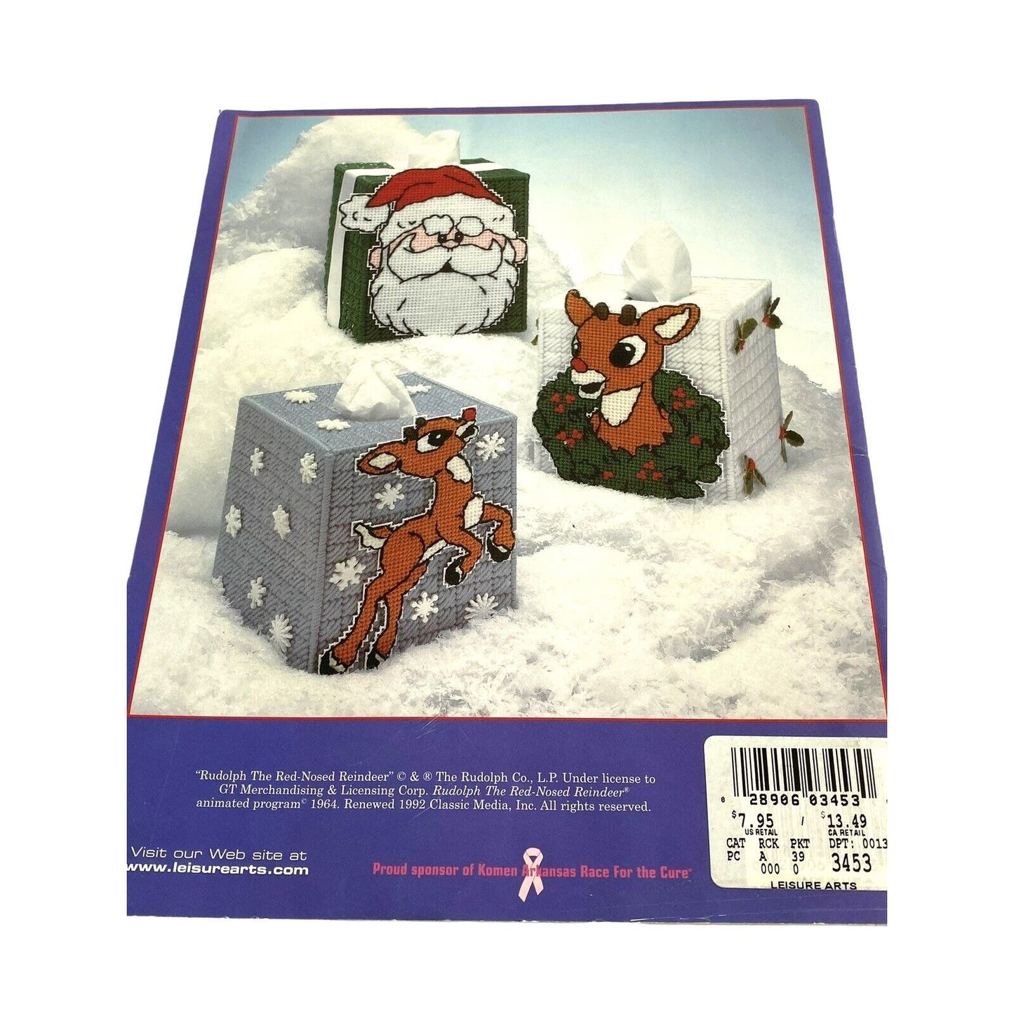 Rudolph The Red Nosed Reindeer Cross Stitch Pattern Booklet Leisure Arts