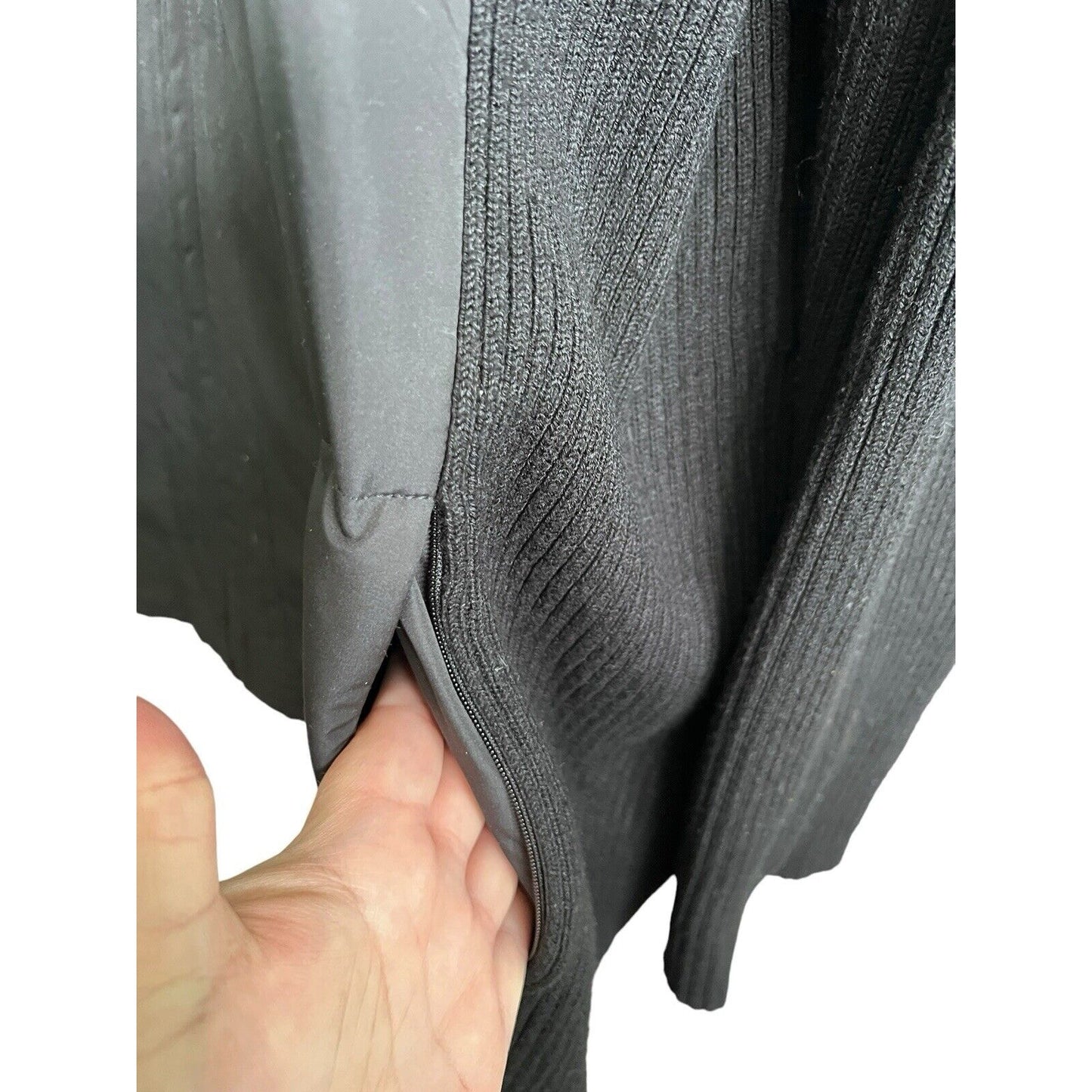 Woman’s Sigrid Olsen Black Sweater Coat Size 2X Plus Size Soft Curvy