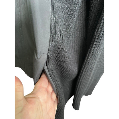 Woman’s Sigrid Olsen Black Sweater Coat Size 2X Plus Size Soft Curvy