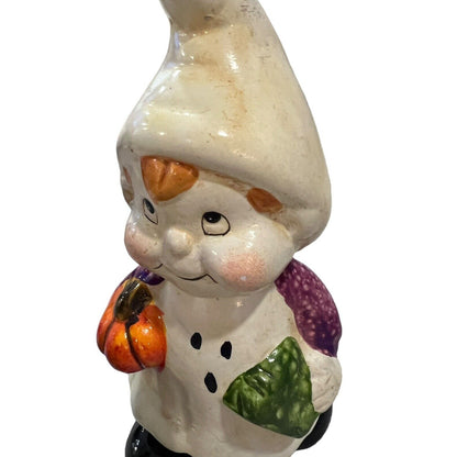 Vintage Halloween Boy Cat Girl Ghost Costume Figurines Glazed Handpainted