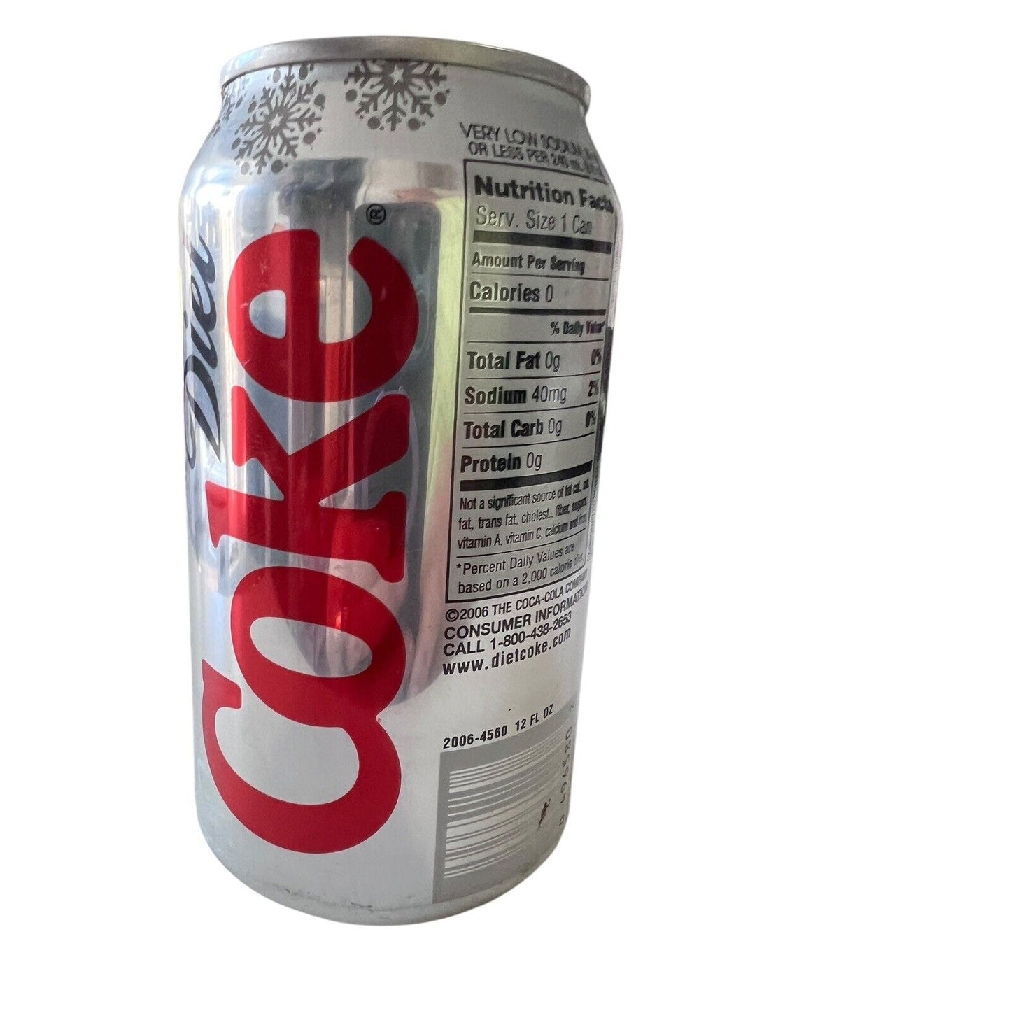 Diet Coke Can Coca Cola Holiday Polar Bear Give Live Love Collector 2007 Empty