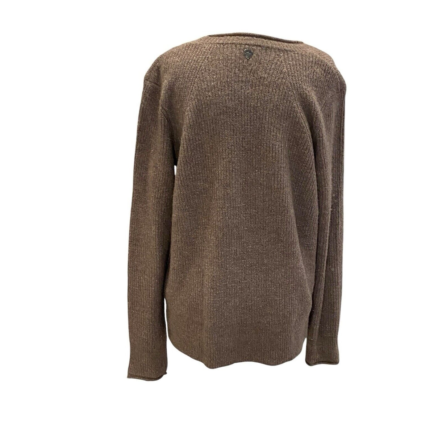 Kuhl Faye Brown Knit Merino Wool Blend Mock Neck Sweater Women's Size M