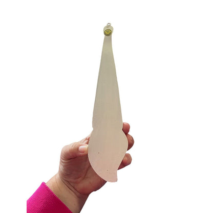 Santa Claus Metal Painted Christmas Ornament Holiday Handpainted Glitter