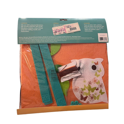 Owl Tote Bag Feltworks Fun Embroidery Kit by Dimensions NEW Sealed Kids Crafts