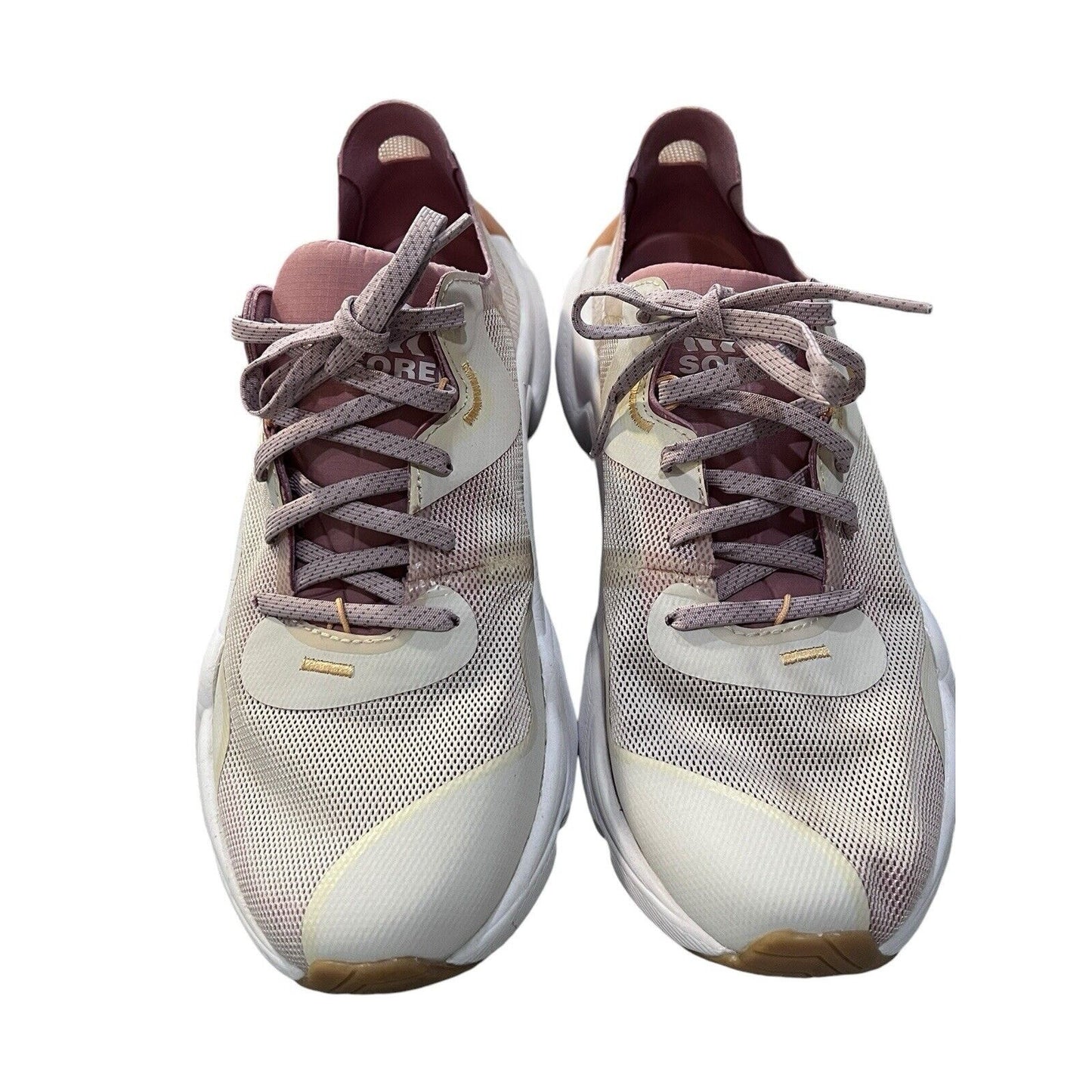 Size 9 Sorel Kinetic RNEGD Float Sneaker Women's Chalk Eraser Pink Mesh shoes