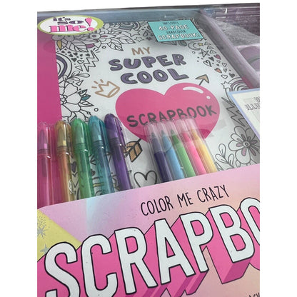 Color Me Crazy Scrapbook Box Kit with Hardcover Book New