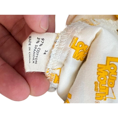 LOUDMOUTH Golf Shorts Adult Size 34 Shagadelic Groovy Casual Men's