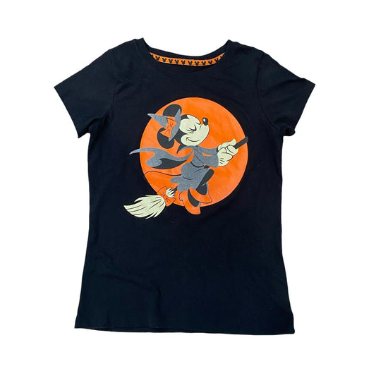 Disney Halloween Family Tees Glow In The Dark Minnie Mouse Witch Size 10/12