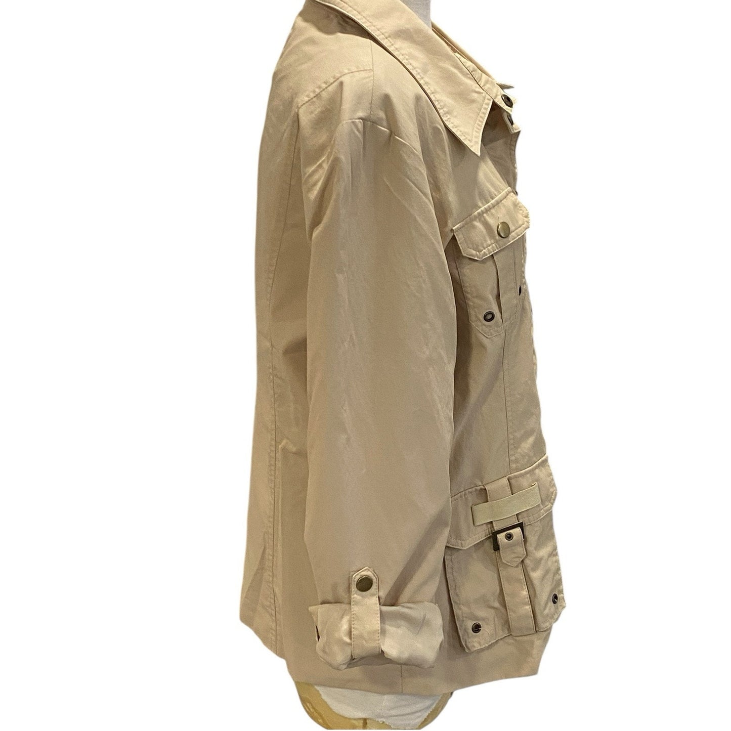 Montana Co. Jacket Size Medium Safari Tan Twill 4 Pocket Gorpcore Adventure