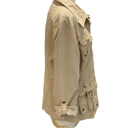 Montana Co. Jacket Size Medium Safari Tan Twill 4 Pocket Gorpcore Adventure
