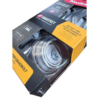 Kwikset Signature Series Round Deadbolt Satin Nickel SmartKey 99800-090 New