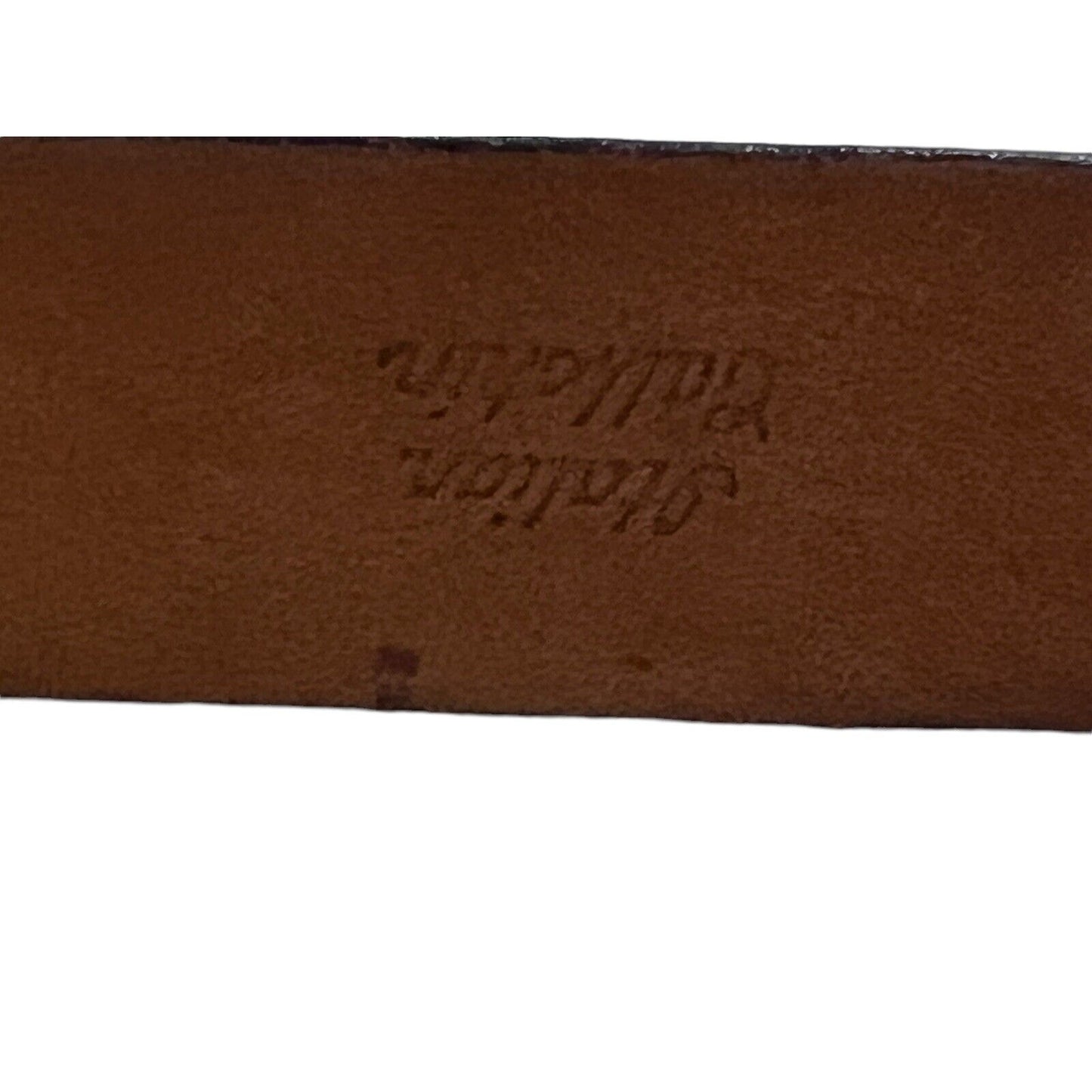 Size 38 Vintage Tulliani Mens Buckle Belt 1" Italian Calfskin 3127 Brown Texture