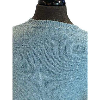 Size Medium Bershka Pulliver Sweater Blue White “once You Become Fearless…”