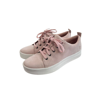 Size 9 TIMBERLAND Women’s MAYLISSA A1I6V Pink Suede Sneaker Lace Up Preppy