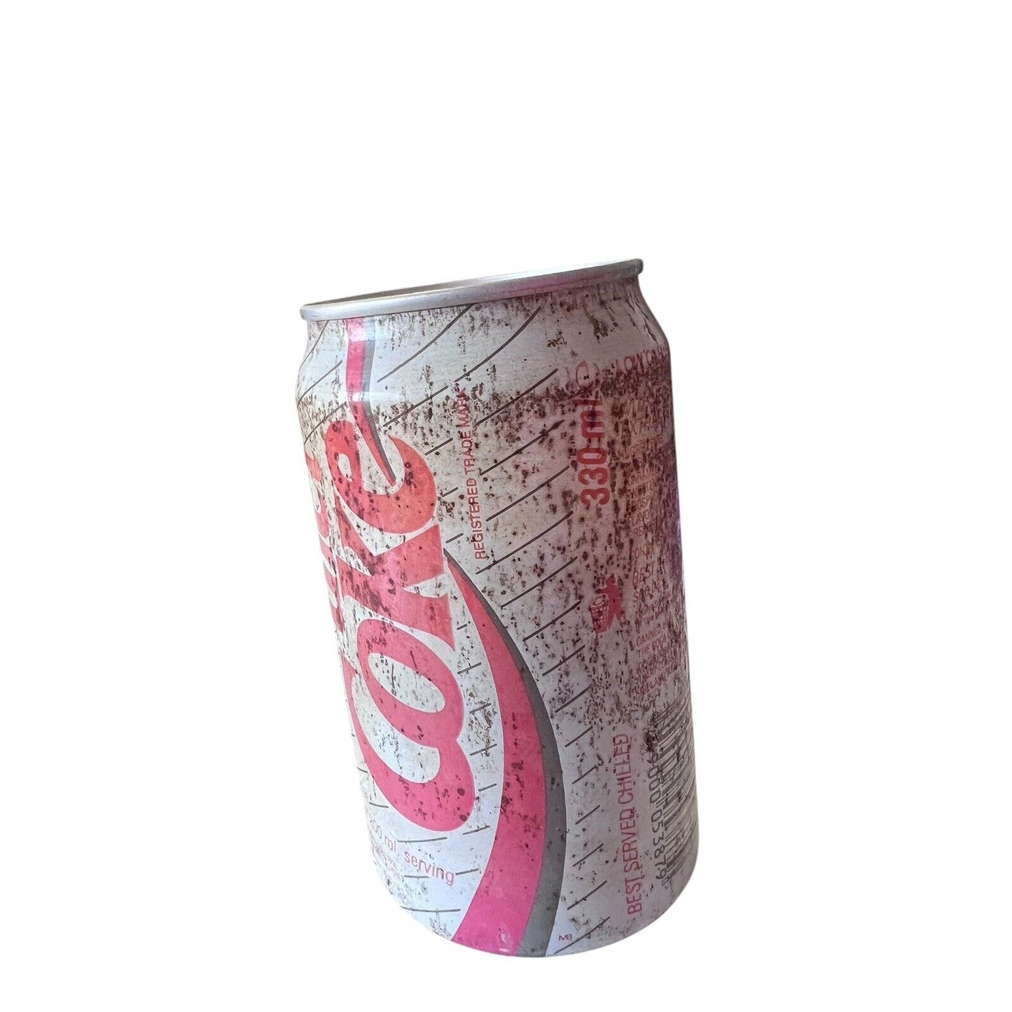 Vintage 1989 Diet Coke Can UK Empty Coca Cola With NutraSweet International Rust