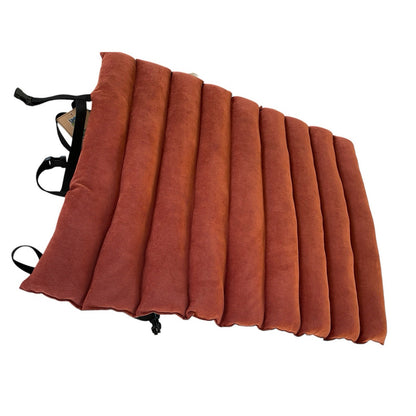 Happy Tails Outdoor Dog Bed Green Brown Camping Adventure 34”x26”