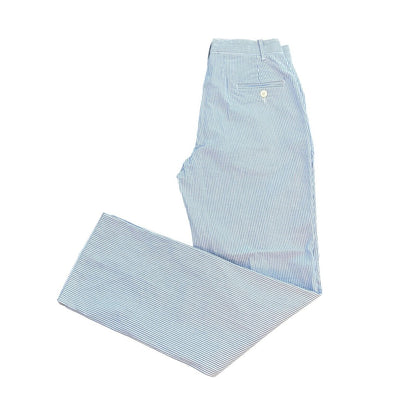 Size 20 Izod Seersucker Pants Boys Blue White Stripe Preppy Southern Charm Easte