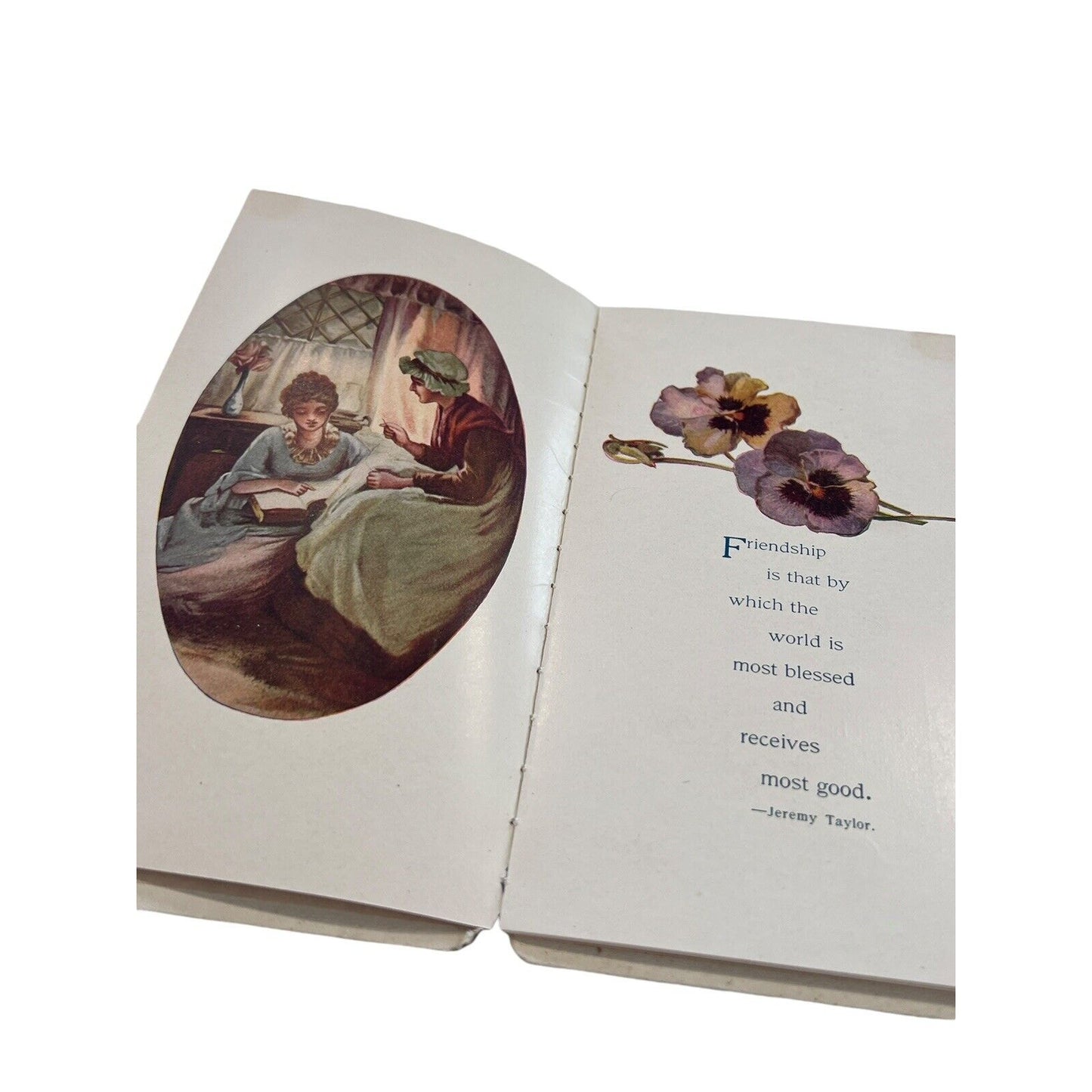 The Blessings of Friendship Vintage Poem Book USA Cottage Granny Friends