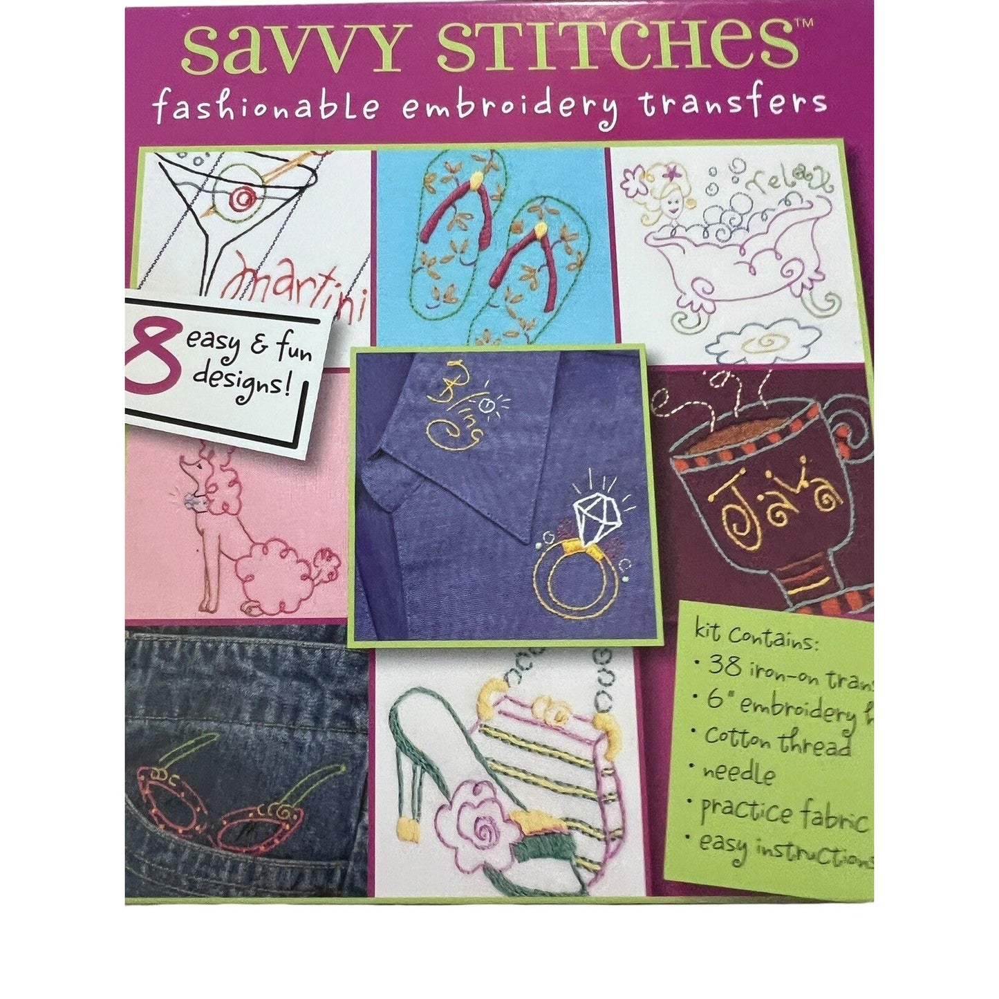 Dimensions Savvy Stitches Embroidery Transfers Its A Girl Thing Sewing Craft NEW