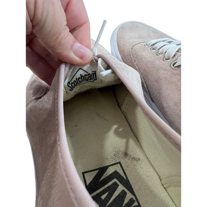 8.5 Women’s Vans Authentic Pink Suede Scotch Guard Sneakers Men’s 7