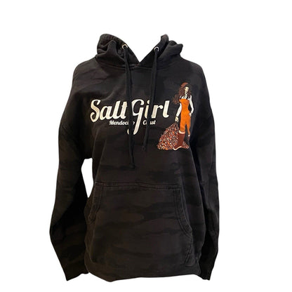 Size M Independent Trading Co Camo Women's Saltgirl Mendocino Coast Hoodie