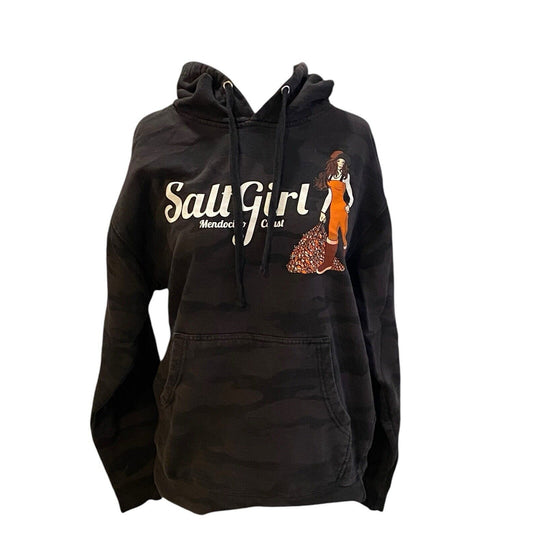 Size M Independent Trading Co Camo Women's Saltgirl Mendocino Coast Hoodie