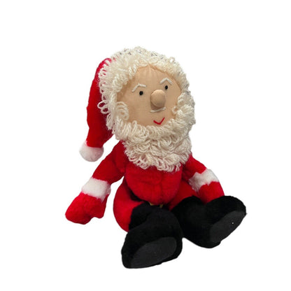 Vintage Santa Claus Plush Doll Yarn Hair Beard Christmas B J Toy Co Pennsylvania
