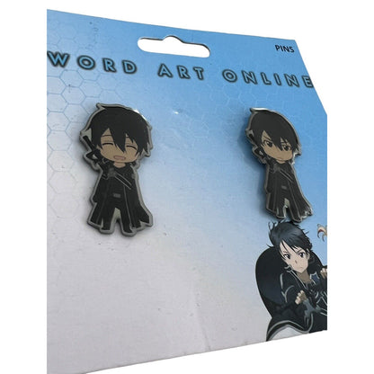 Kirito Sword Art Online Anime Pin Set New Kirigaya Kazuto