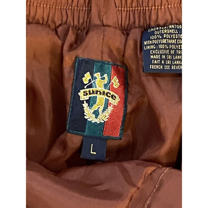 VINTAGE Sunice Ski Suit Large Rust Orange Snow Ski 2 Piece Suit Let Lightweight