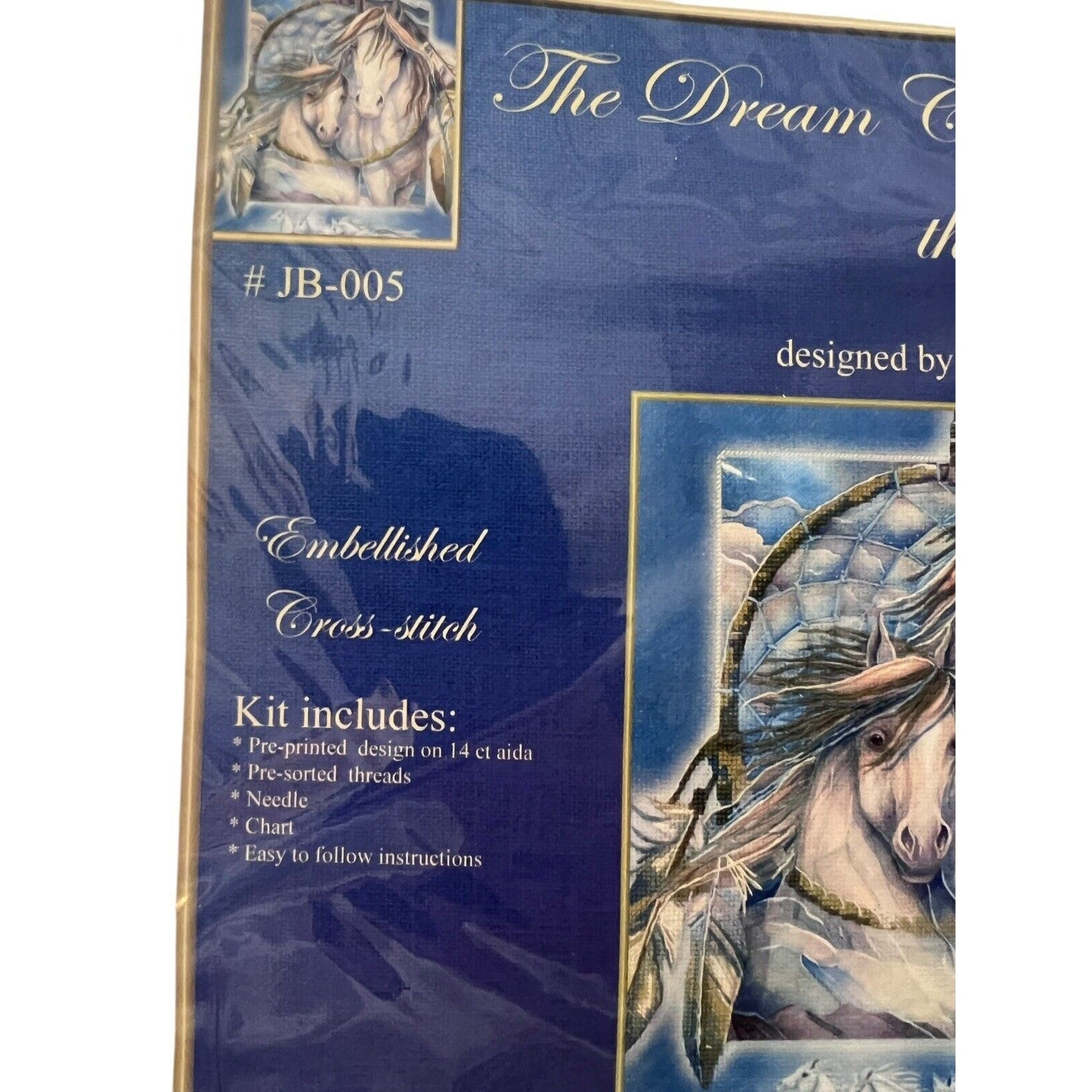 “The Dream Creates The journey” Horses Dream Catcher Cross Stitch Kit New