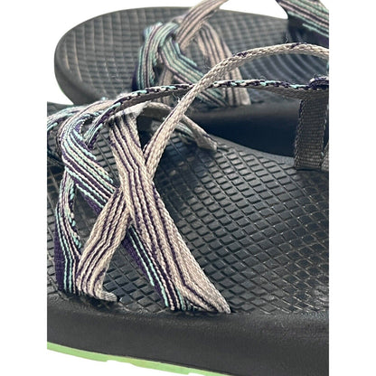 7M Chaco ZX2 Women’s Vibram Sole Blue Adjustable Straps Sandals Hiking Active