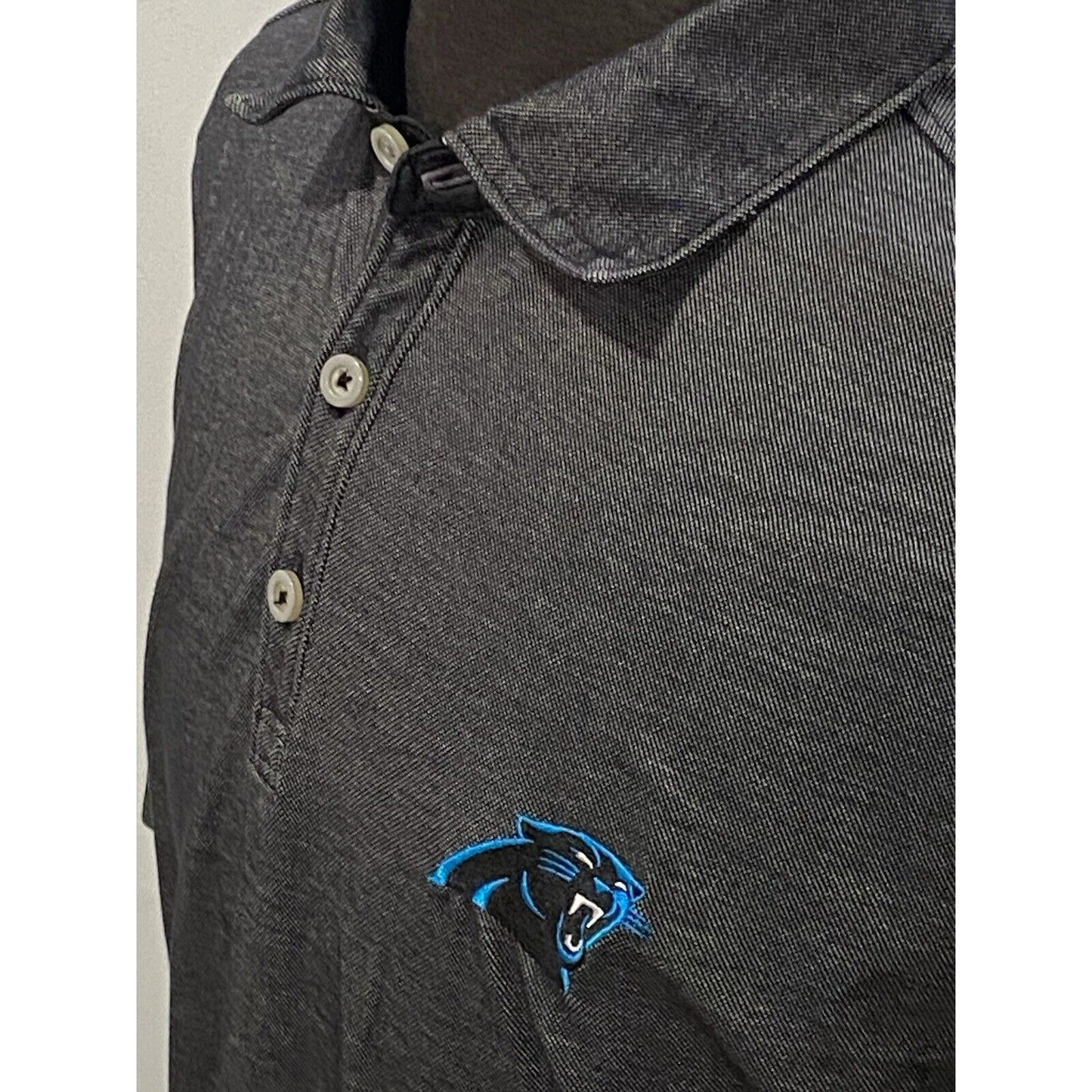 Size Large Tommy Bahama Football Polo Shirt Carolina Panthers